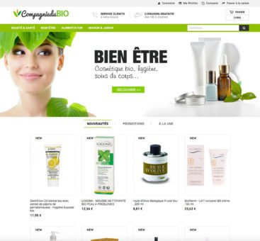 Site e-commerce produit bio en dropshipping