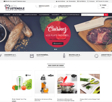 Site e-commerce ustensile de cuisine en dropshipping